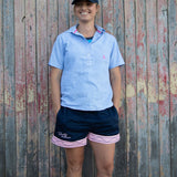 Women's Tussock Short Sleeve Shirt - Light Blue