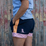 Work Shorts - Navy, Pink, Orange