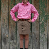 Dusty Kids - WORKSHIRT - Pink Polka Dot