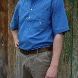 Tussock Short Sleeve Shirt - Royal Blue