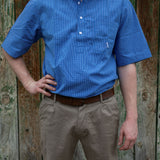 Tussock Short Sleeve Shirt - Royal Blue