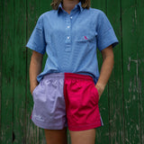 Women's Tussock Short Sleeve Shirt - Royal Blue