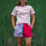 Work Shorts - Lilac and Pink