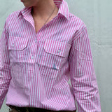 Women's WORKSHIRT - Pink Stripe