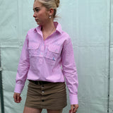 Women's WORKSHIRT - Pink Stripe