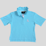 Grace Ruffle Collar Polo S/S Shirt