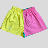 Work Shorts - Pastel Yellow, Pink and Spearmint