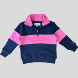 Kids Countryside Quarter Zip - Pink