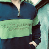 Countryside Half Zip Sweatshirt - Olive & Navy