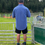 Tussock Short Sleeve Shirt - Blue