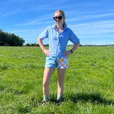 Work Shorts - Pastel Checker