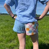 Work Shorts - Pastel Checker