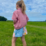 Children's Short - Pastel Checker
