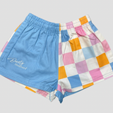 Children's Short - Pastel Checker