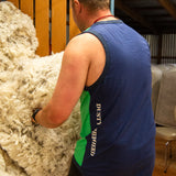 Shearer's Singlet - Green & Navy
