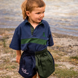 Children's Short - Navy and Bottle Green