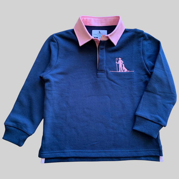 Dusty Kids Lindis Rugby Jumper - Pink