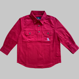Dusty Kids - WORKSHIRT - RED (Size 4 left)